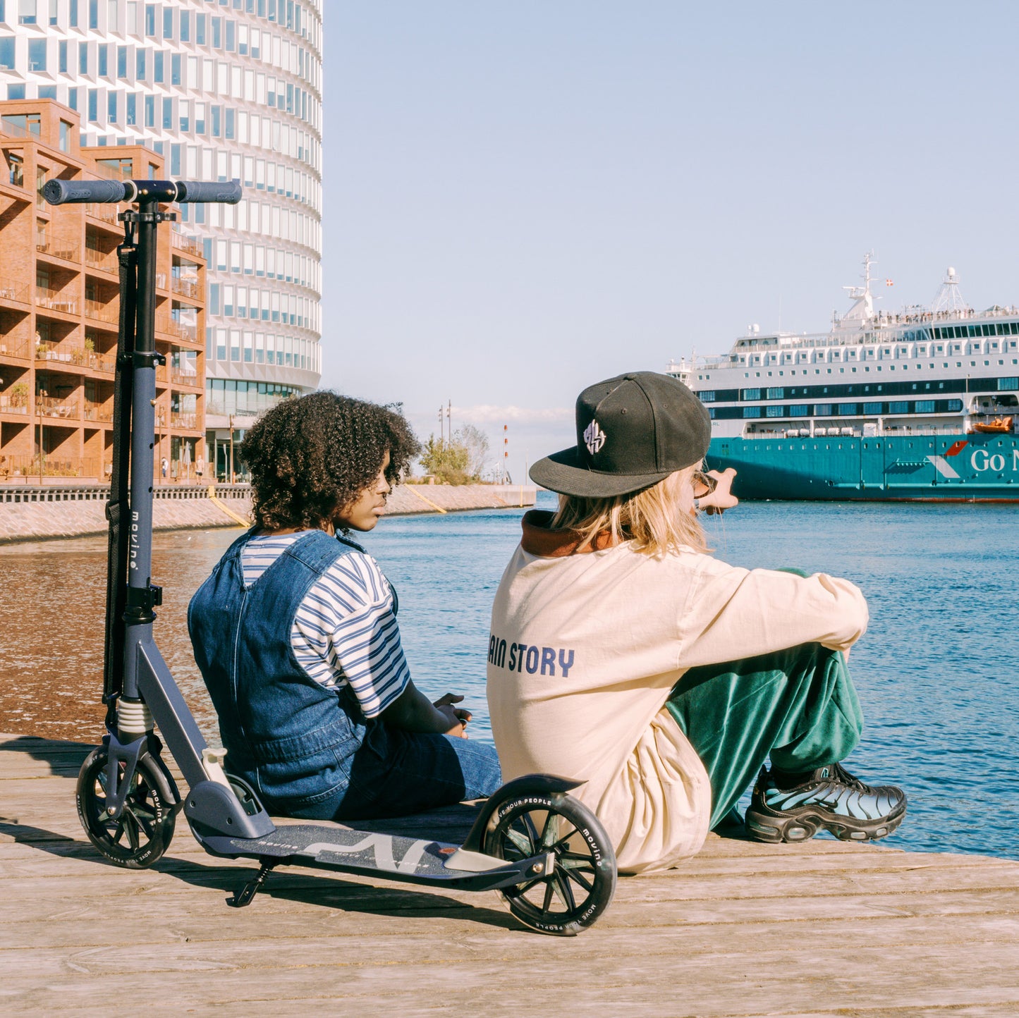 Movino City Light (petrolblauw-olijf)