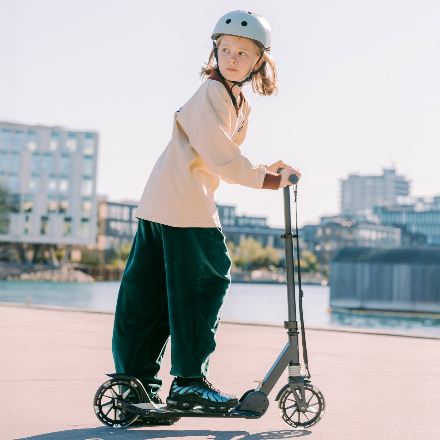 Movino City Light (petrolblauw-olijf) 