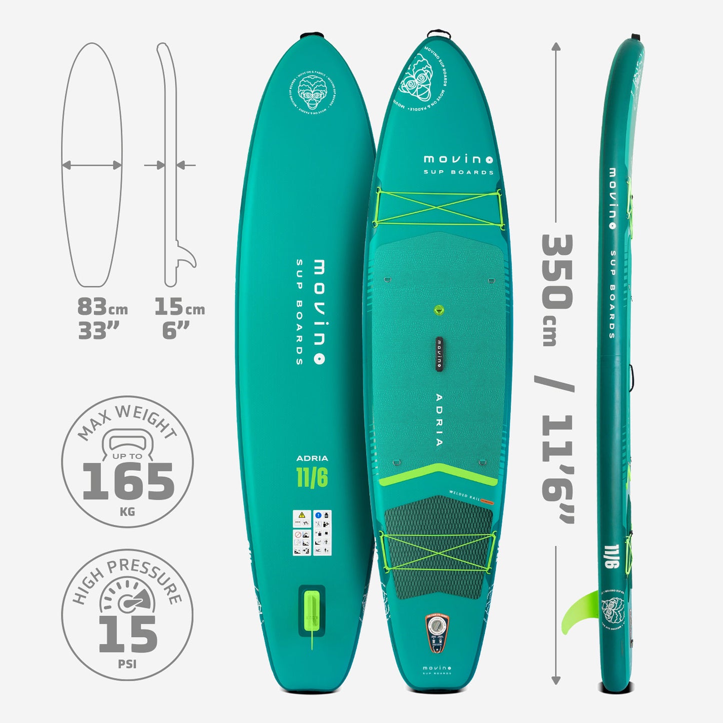 Movino Adria (Blaugrün-Limette)