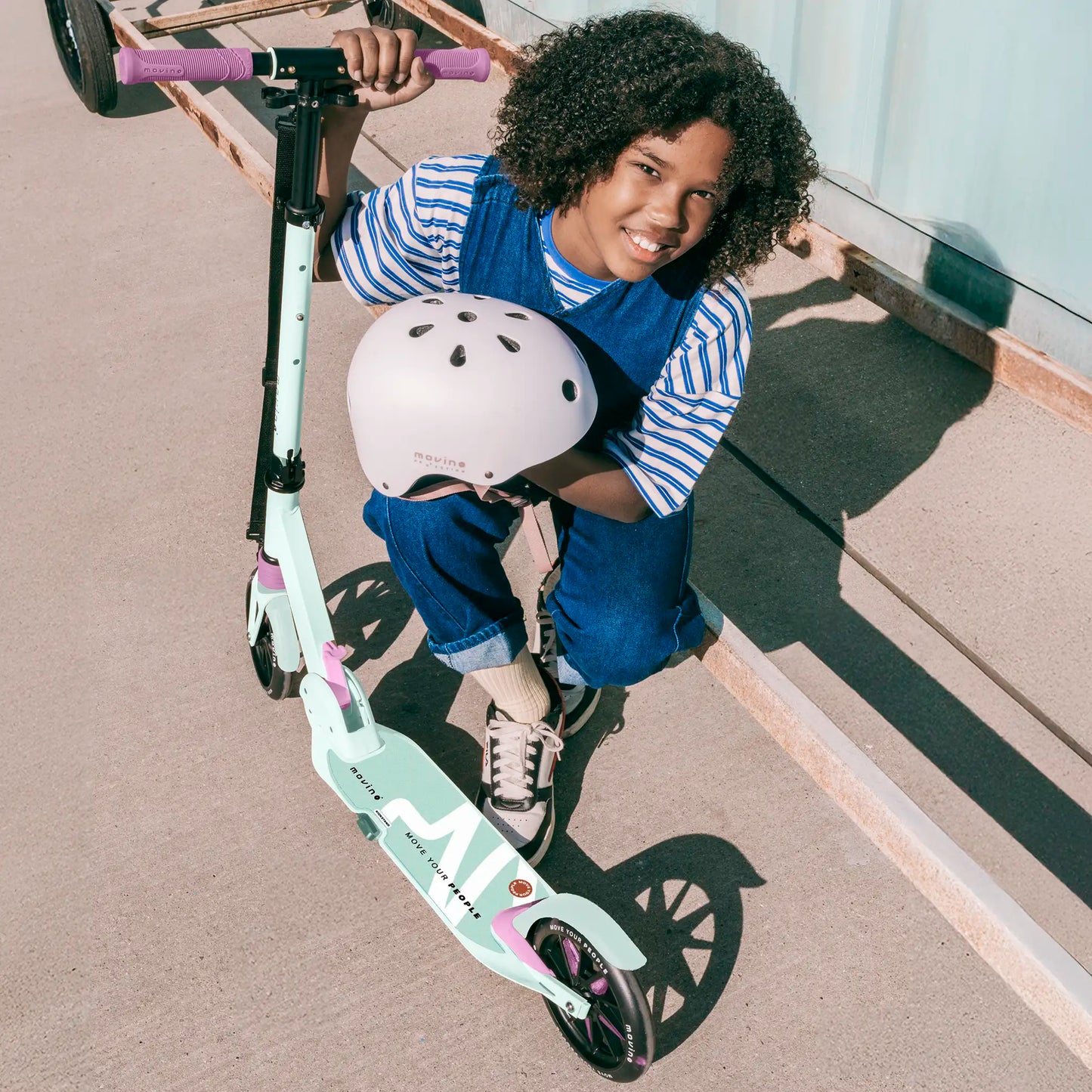 Movino City Light (muntgroen-roze)